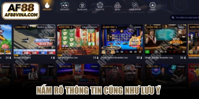 Nắm rõ thông tin cũng như lưu ý giúp trải nghiệm diễn ra suôn sẻ hơn