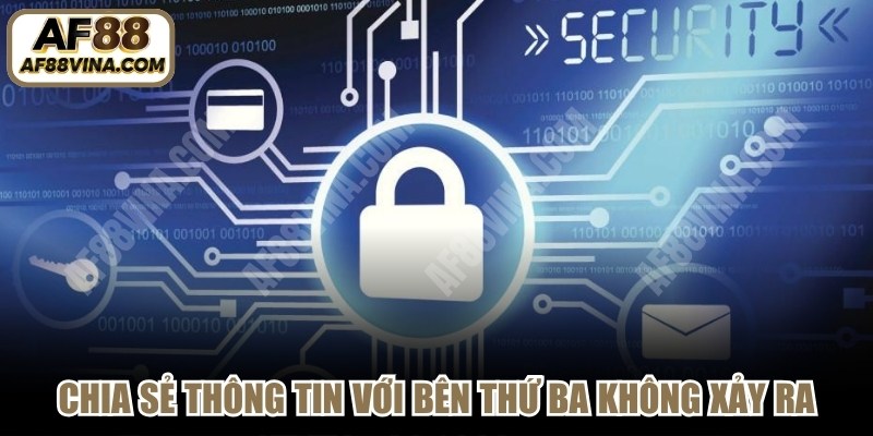 Chia sẻ thông tin với bên thứ ba tuyệt đối không xảy ra