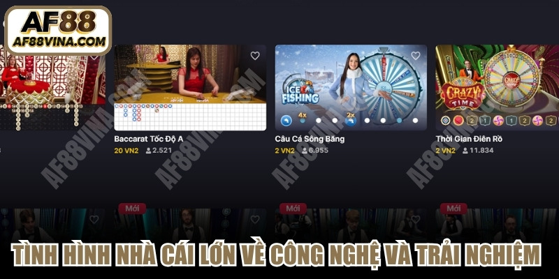 Tình hình nhà cái lớn về công nghệ và trải nghiệm hội viên 